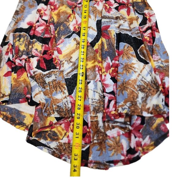 Women's loose skirt and blouse with floral print. Size M - Picture 4 of 14